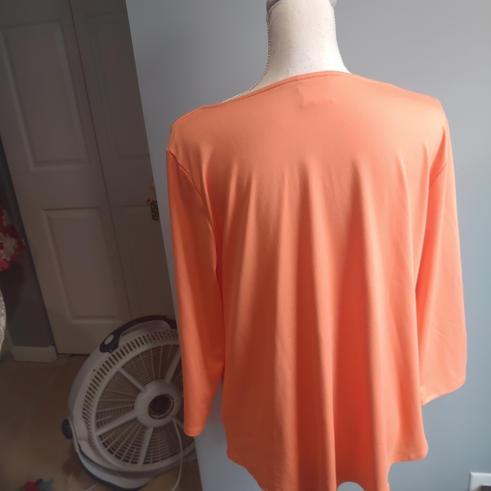 Ruby Rd. orange sorbetTop - Picture 2 of 4